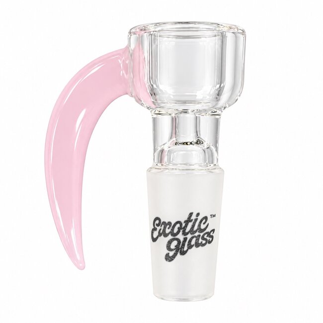 EXOTIC 14MM HOOK HANDLE EXOTIC GLASS BOWL-CC542