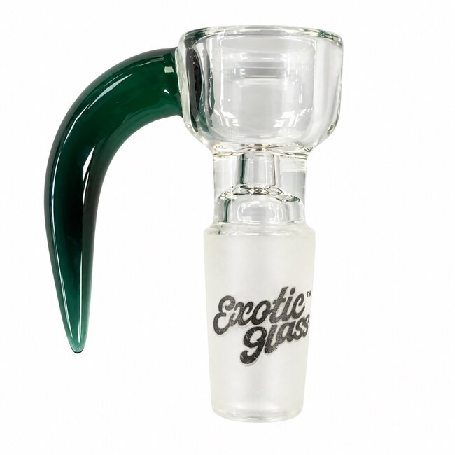 EXOTIC 14MM HOOK HANDLE EXOTIC GLASS BOWL-CC542
