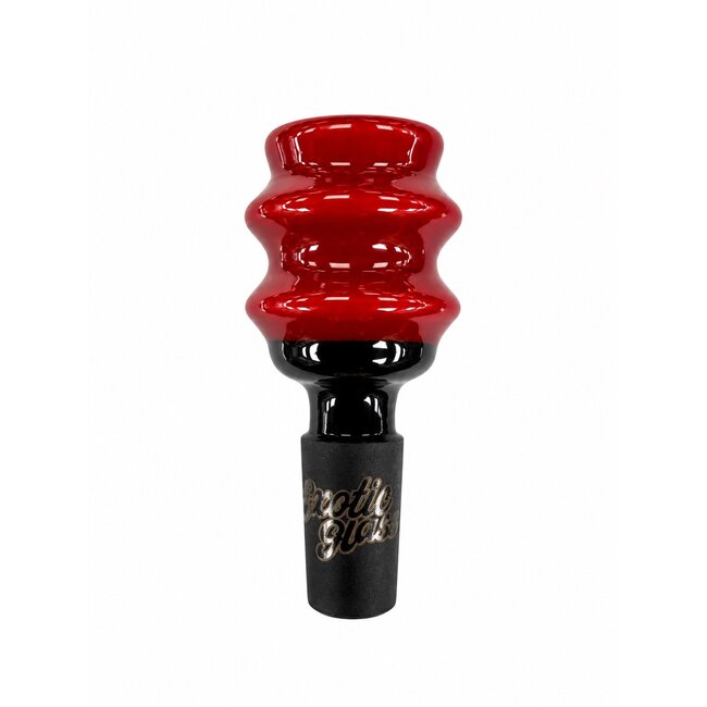 EXOTIC 14MM DOUBLE RIPPLE EXOTIC GLASS BOWL-CC508