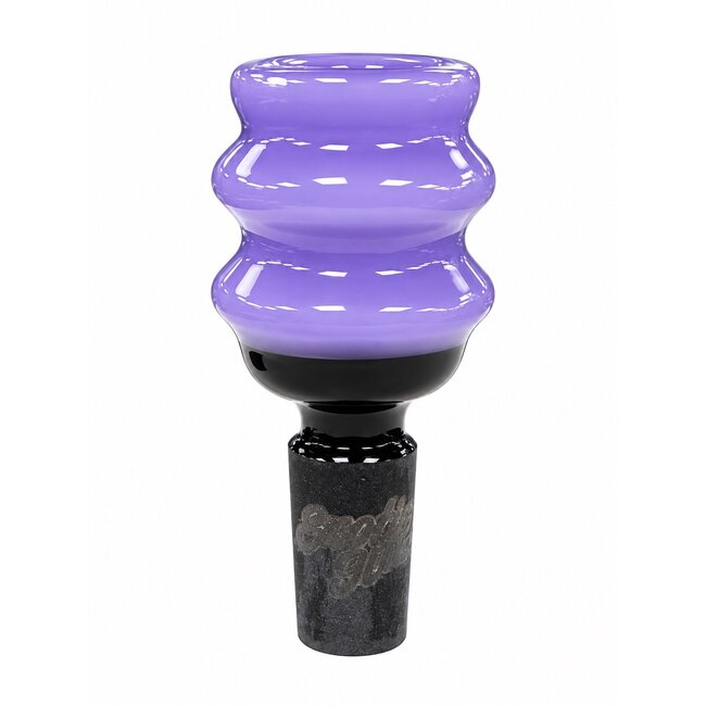 EXOTIC 14MM DOUBLE RIPPLE EXOTIC GLASS BOWL-CC508