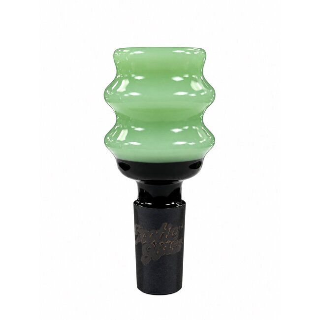 EXOTIC 14MM DOUBLE RIPPLE EXOTIC GLASS BOWL-CC508