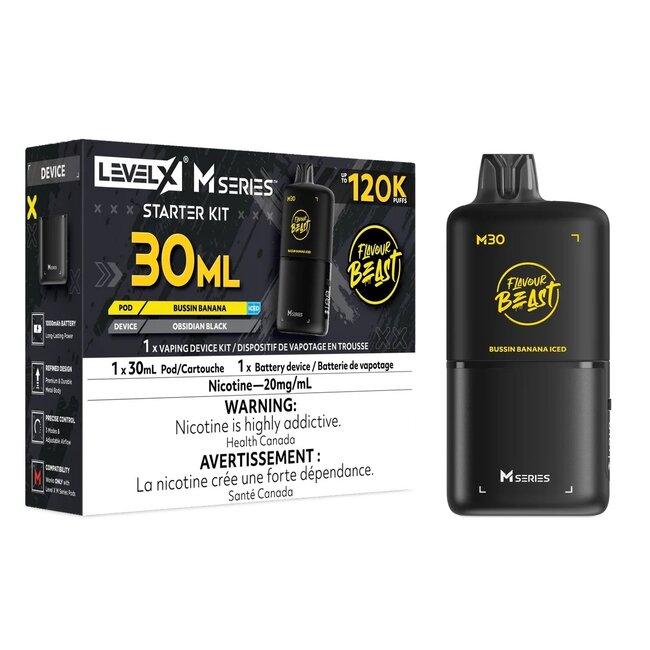 FLAVOUR BEAST LEVELX M SERIES 120K PUFFS STARTER KIT