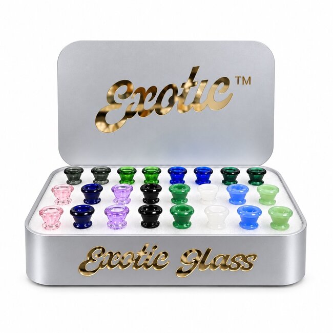 EXOTIC 14MM SIGNATURE EXOTIC GLASS BOWL-CC528