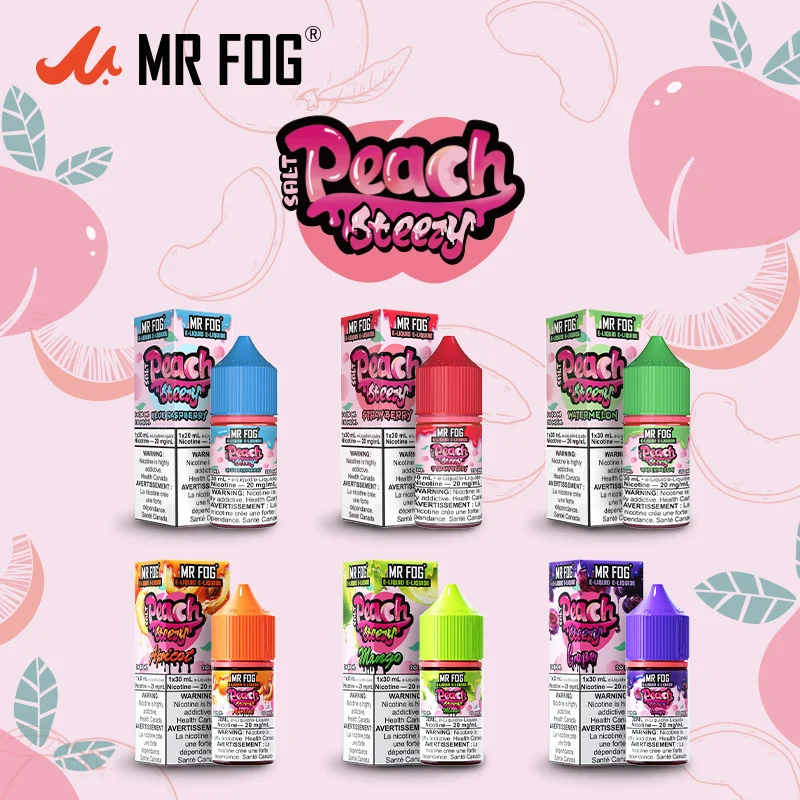 Love Peach Vape Juice? Discover MR FOG Peach Steezy Salt Nic and Its Juicy Peach E Liquid Flavor