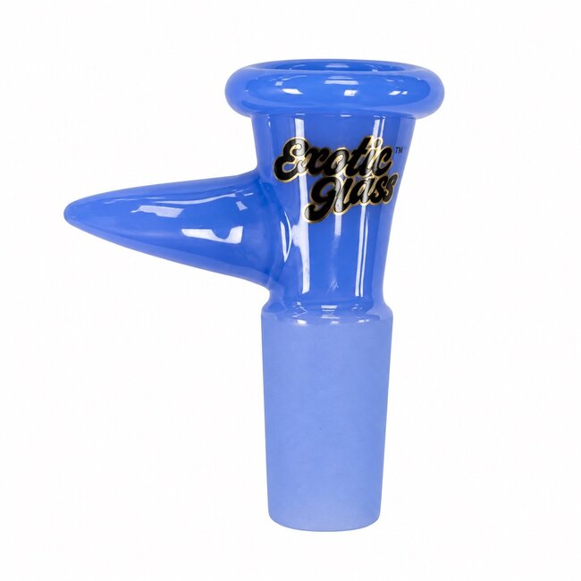 EXOTIC 14MM EXOTIC GLASS BOWL WITH POINTED HANDLE-CC518