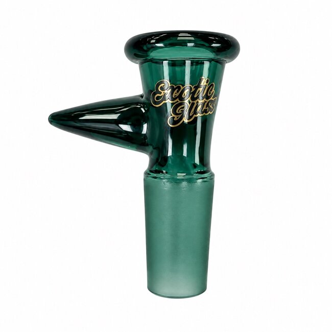 EXOTIC 14MM EXOTIC GLASS BOWL WITH POINTED HANDLE-CC518