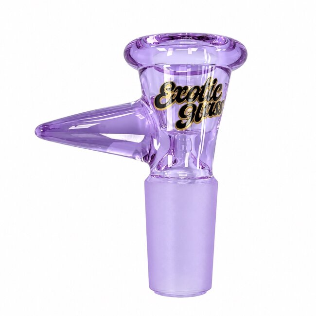 EXOTIC 14MM EXOTIC GLASS BOWL WITH POINTED HANDLE-CC518