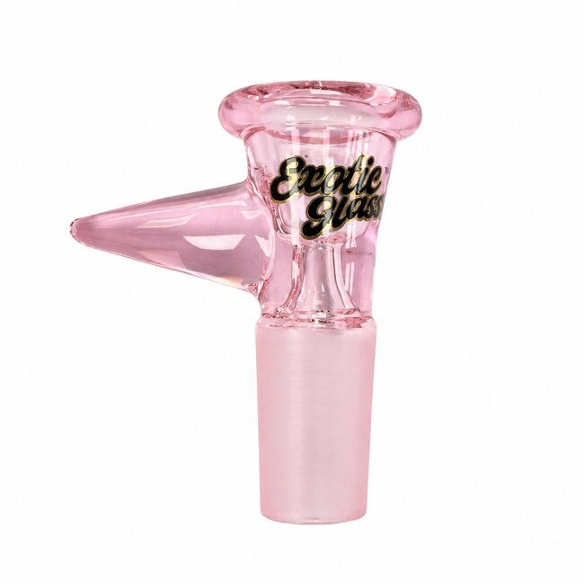 EXOTIC 14MM EXOTIC GLASS BOWL WITH POINTED HANDLE-CC518