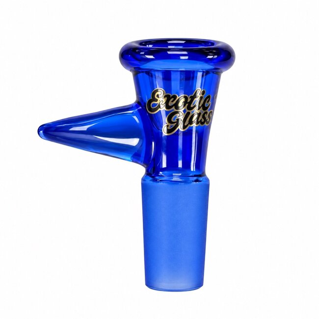 EXOTIC 14MM EXOTIC GLASS BOWL WITH POINTED HANDLE-CC518