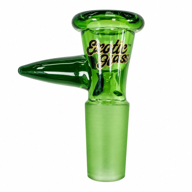 EXOTIC 14MM EXOTIC GLASS BOWL WITH POINTED HANDLE-CC518