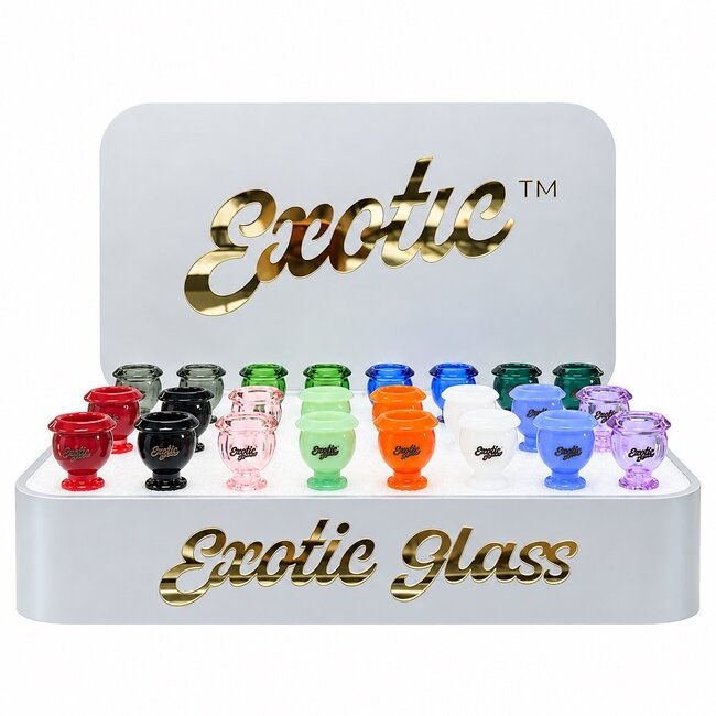 EXOTIC 14MM MINI GOBLET EXOTIC GLASS BOWL-CC514