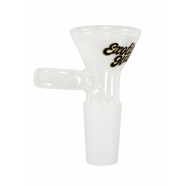 EXOTIC 14MM CONE HANDLE EXOTIC GLASS BOWL-CC502