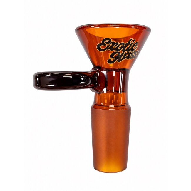 EXOTIC 14MM CONE HANDLE EXOTIC GLASS BOWL-CC502