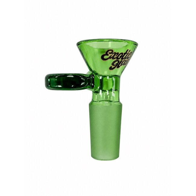 EXOTIC 14MM CONE HANDLE EXOTIC GLASS BOWL-CC502