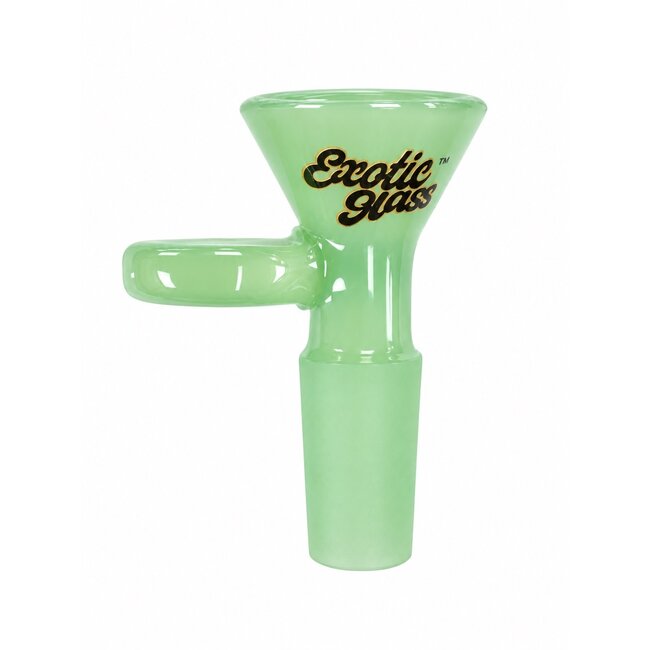 EXOTIC 14MM CONE HANDLE EXOTIC GLASS BOWL-CC502