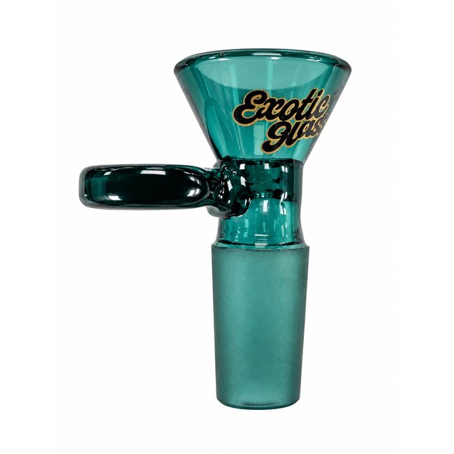 EXOTIC 14MM CONE HANDLE EXOTIC GLASS BOWL-CC502
