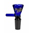 EXOTIC 14MM EXOTIC GLASS BOWL COBALT WITH HANDLE-CC509