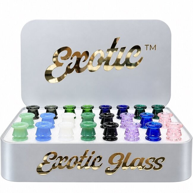 EXOTIC 14MM HOURGLASS EXOTIC GLASS BOWL-CC522