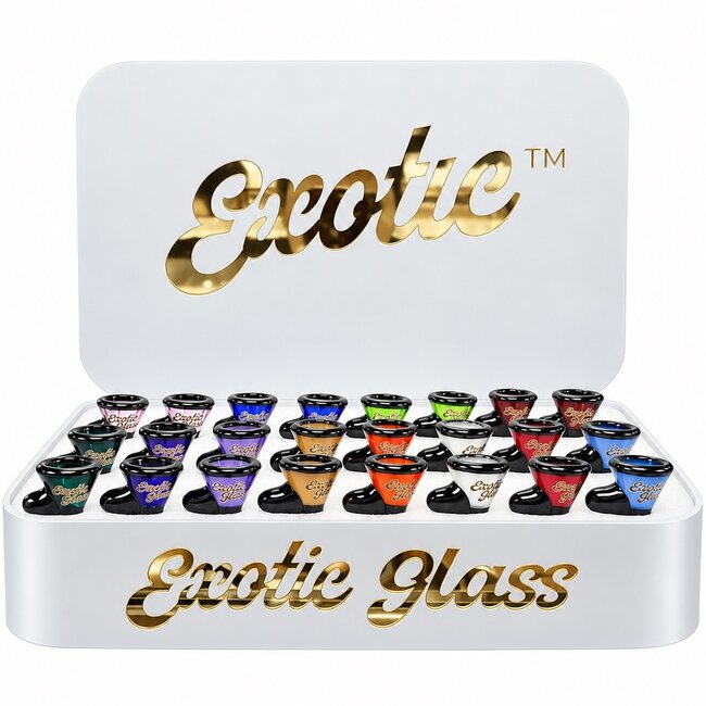 EXOTIC 14MM POP EXOTIC GLASS BOWL -CC493