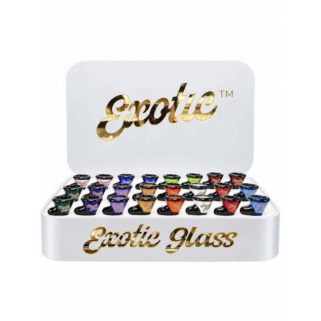 EXOTIC 14MM POP EXOTIC GLASS BOWL -CC493