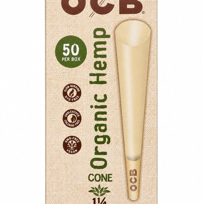 OCB OCB ORGANIC HEMP PRE ROLLED CONES MINI TOWER-1-1/4
