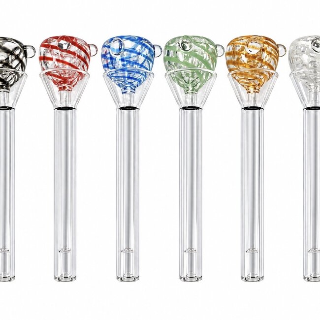 3.3'' GLASS BUBBLE HERB SLIDE & DOWN-STEM SET