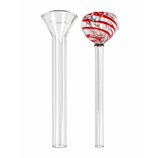 3.3'' GLASS BUBBLE HERB SLIDE & DOWN-STEM SET
