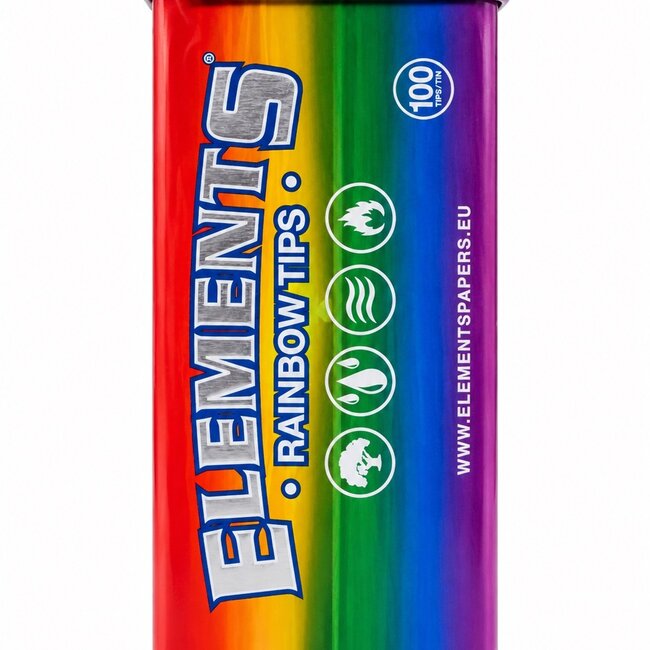 ELEMENTS ELEMENTS RAINBOW PRE ROLLED TIPS TIN-6CT