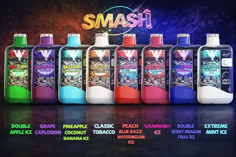 Meet the Smash 13000 Puff Vape! Explore the Rechargeable Disposable Vape, High Puff Performance and Smash SH13000 Flavors