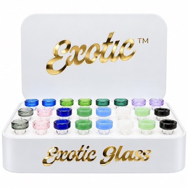 EXOTIC 14MM HALO RIM EXOTIC GLASS BOWL-CC538