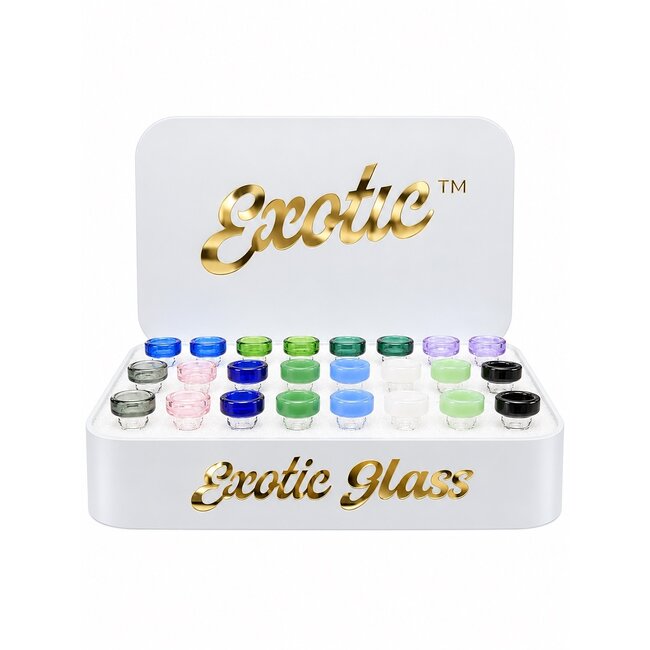 EXOTIC 14MM HALO RIM EXOTIC GLASS BOWL-CC538