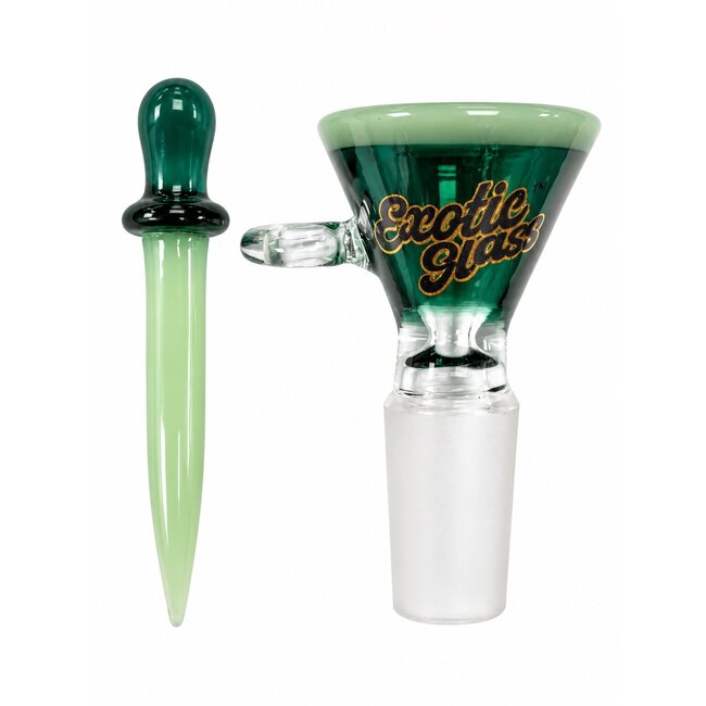 EXOTIC 14MM POINTED POKER EXOTIC GLASS BOWL -CC549