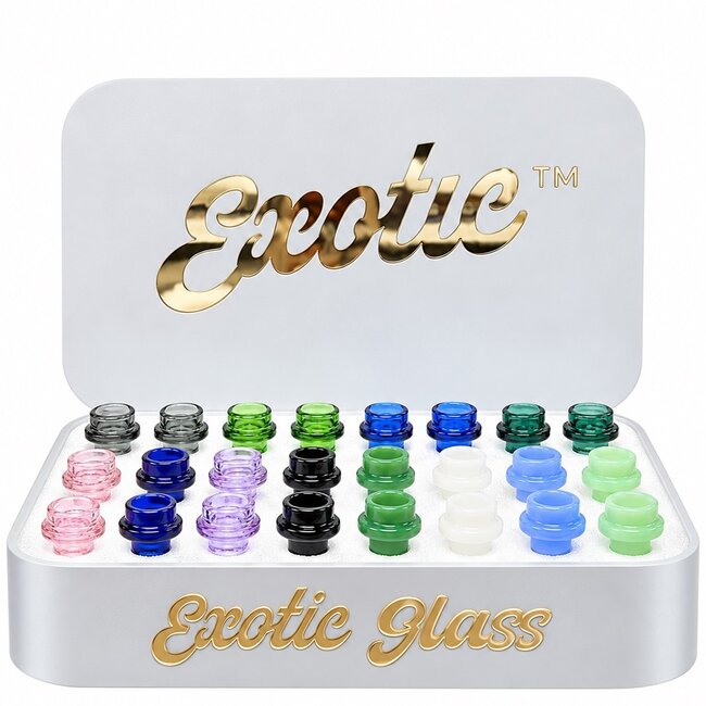 EXOTIC 14MM DOUBEL RING EXOTIC GLASS BOWL-CC529