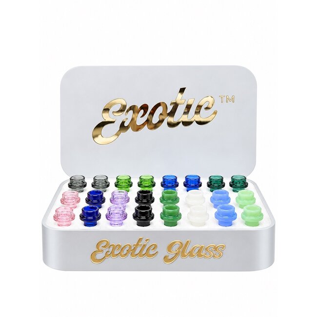EXOTIC 14MM DOUBEL RING EXOTIC GLASS BOWL-CC529