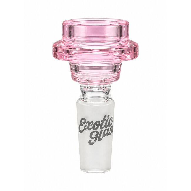EXOTIC 14MM DOUBEL RING EXOTIC GLASS BOWL-CC529