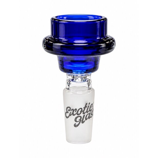 EXOTIC 14MM DOUBEL RING EXOTIC GLASS BOWL-CC529