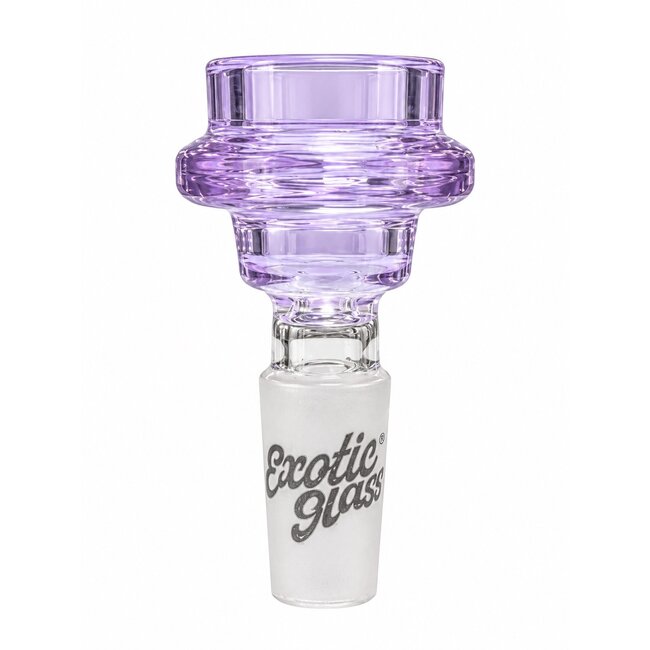EXOTIC 14MM DOUBEL RING EXOTIC GLASS BOWL-CC529