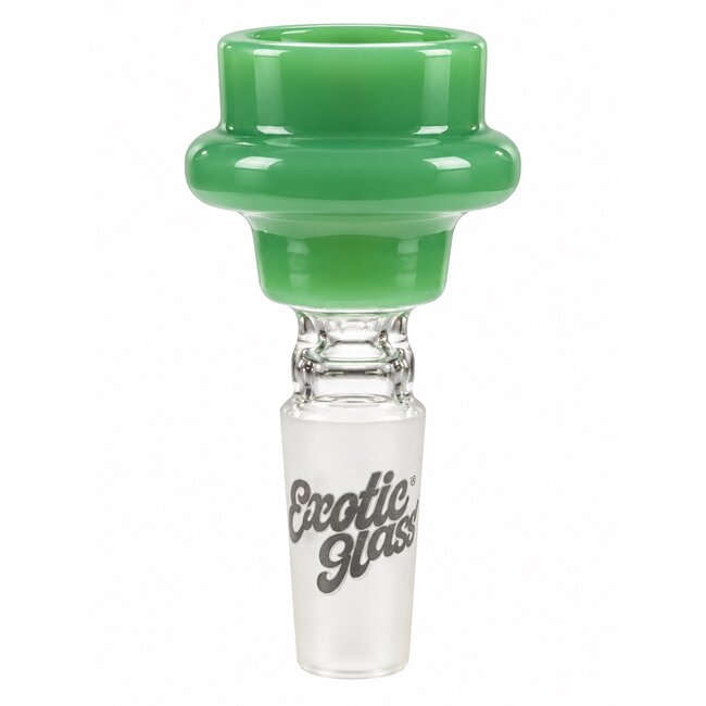 EXOTIC 14MM DOUBEL RING EXOTIC GLASS BOWL-CC529