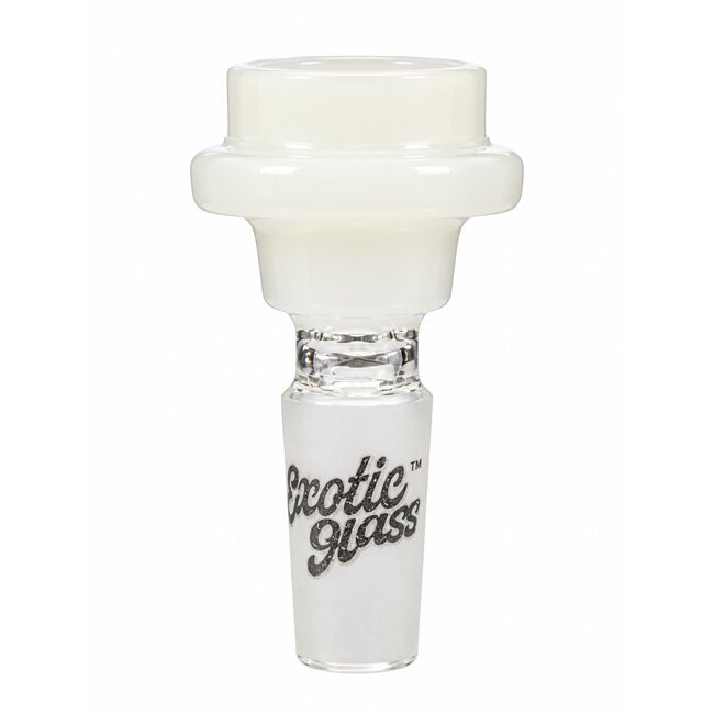 EXOTIC 14MM DOUBEL RING EXOTIC GLASS BOWL-CC529