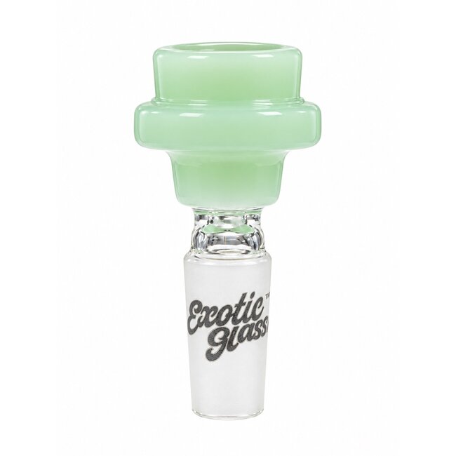 EXOTIC 14MM DOUBEL RING EXOTIC GLASS BOWL-CC529