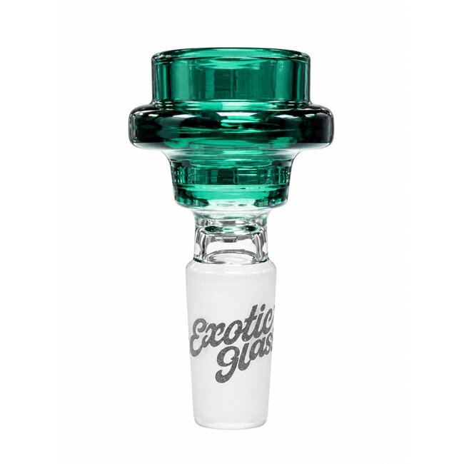 EXOTIC 14MM DOUBEL RING EXOTIC GLASS BOWL-CC529