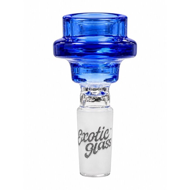 EXOTIC 14MM DOUBEL RING EXOTIC GLASS BOWL-CC529