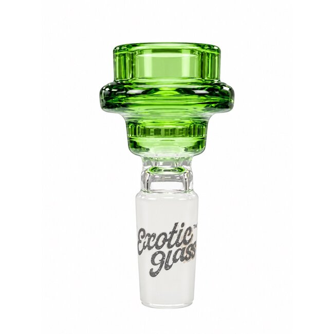EXOTIC 14MM DOUBEL RING EXOTIC GLASS BOWL-CC529