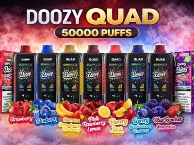 Meet the DOOZY QUAD 50000 Puffs! Explore the 50K Puff Vape, Dual Flavor Vape and Exciting Disposable Vape Flavors