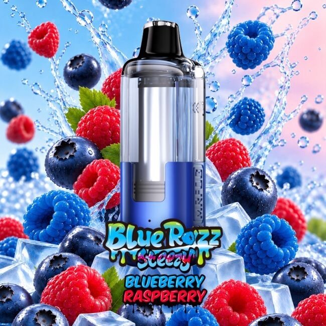 MR FOG MR FOG BLUE RAZZ STEEZY  SWITCH POD PODS 45K
