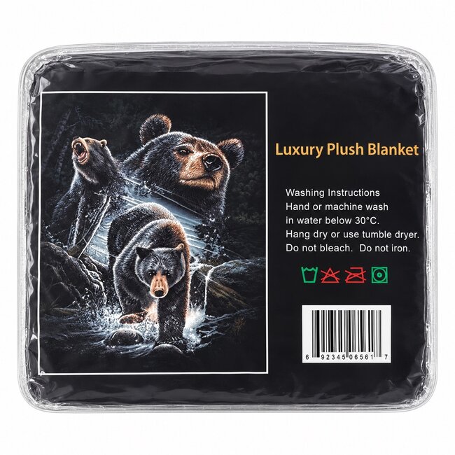 MIDNIGHT BEAR LUXURY BLANKET QUEEN