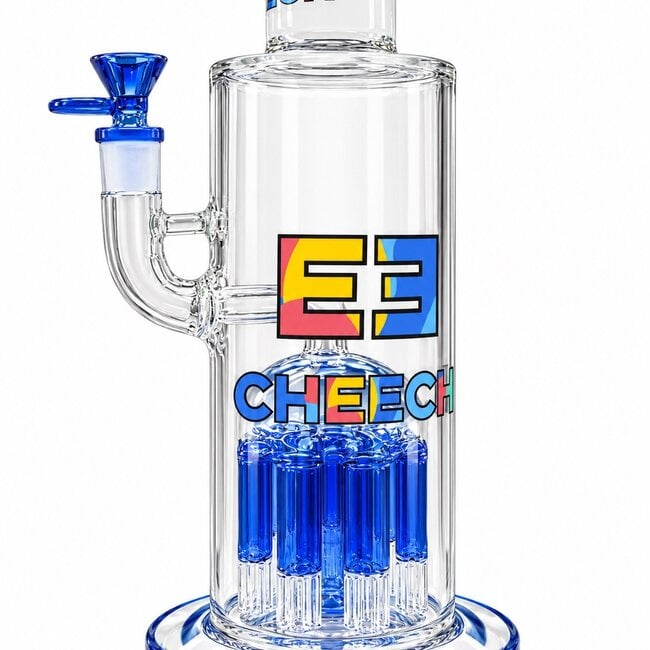 CHEECH GLASS CHEECH MULTI SLIT PERC BASE BLUE-BA-121