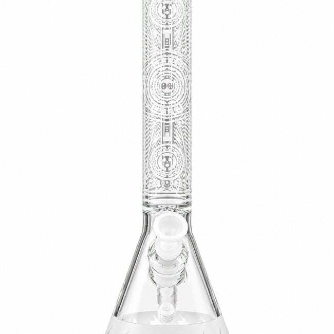CHEECH GLASS 7MM CHEECH SUNBURST PATTERN BEAKER-CH-147