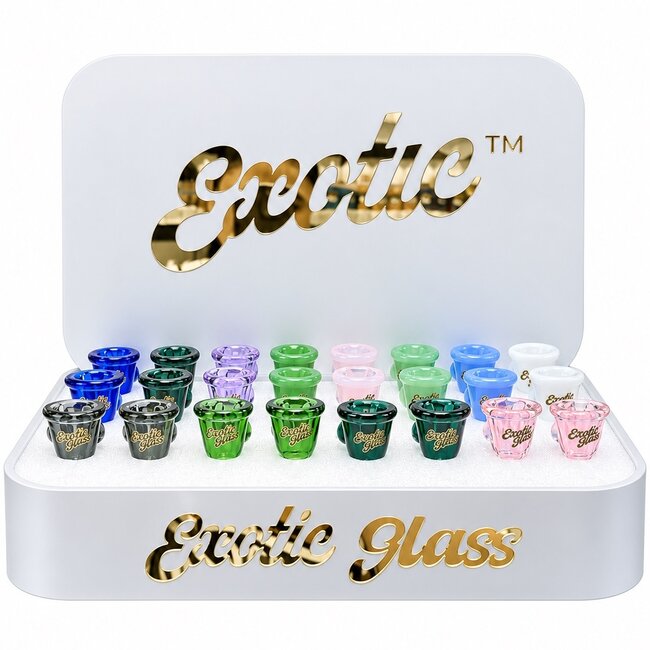 EXOTIC 14MM LADY EXOTIC GLASS BOWL-CC552