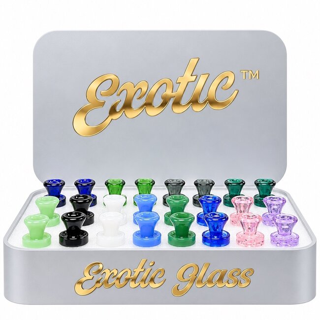 EXOTIC 14MM CROWN FLARED EXOTIC GLASS BOWL -CC545